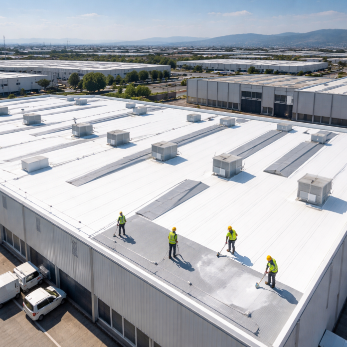 VKM Cubiertas Industriales · Rehabilitación, Reparación, Impermeabilización y Pintura Reflectante para Cubiertas Industriales en València